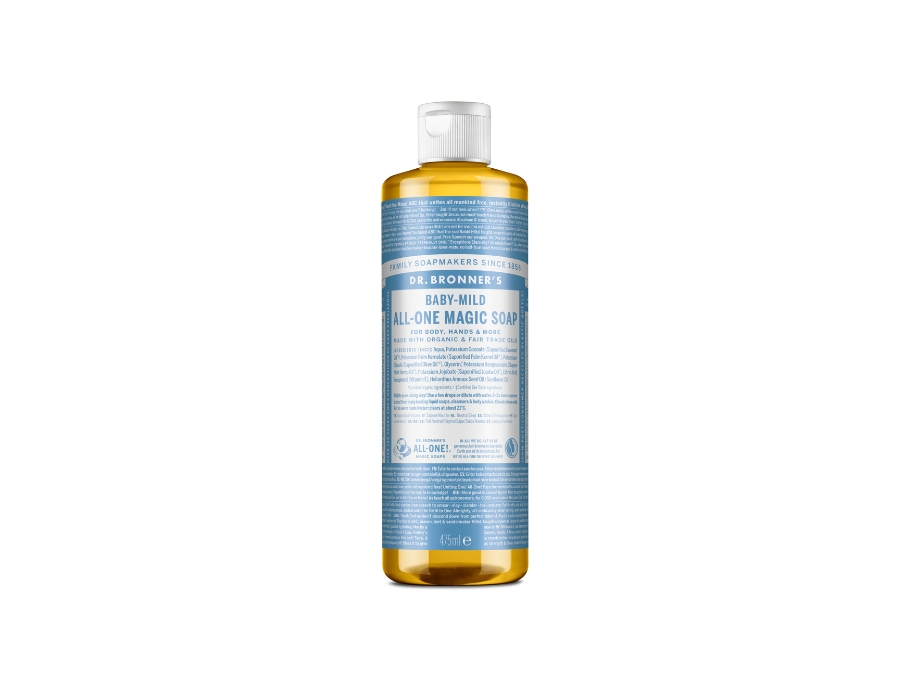 Dr. Bronner's Vloeibare Zeep Pure Castile Baby Parfumvrij 475